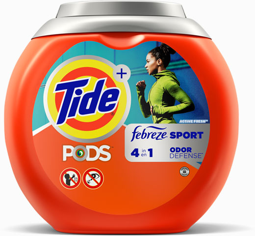 Tide PODS® Plus Febreze 4in1 Sport Odor Defense™
