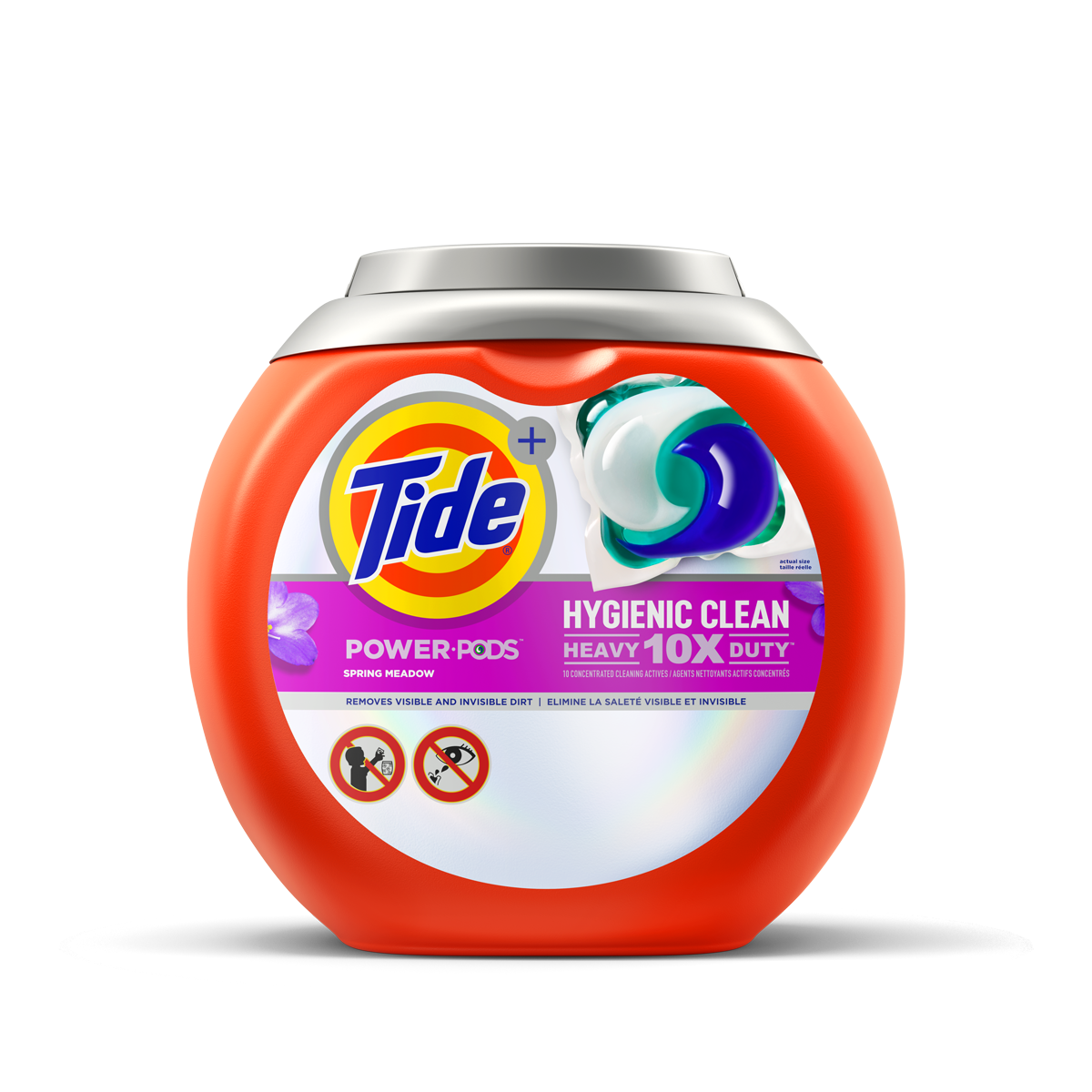 Tide Hygienic Clean Heavy Duty 10x Power PODS Detergent Spring Meadow Scent