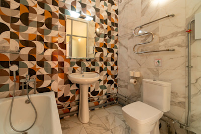 Стандарт без балкона 4-х местный 2-х комнатный в санатории Шексна - ванная комната