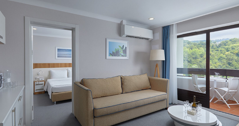 Family suite sea view Alean Family Sputnik Гостиная