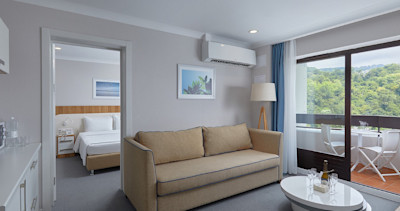 Family suite sea view Alean Family Sputnik Гостиная
