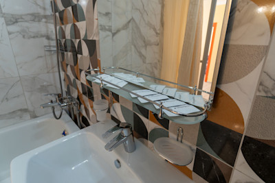 Стандарт MAXI без балкона 2-х местный 1-но комнатный в санатории Шексна - банные принадлежности