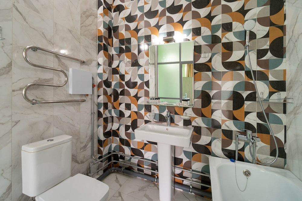 Студио MAXI 2-х местный 1-но комнатный в санатории Шексна - ванная комната