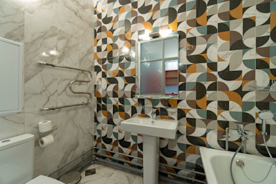 Эконом-класс без балкона 2-х местный 1-но комнатный в санатории Шексна - ванная комната