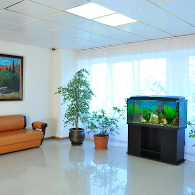Санаторий им. Сеченова, аквариум в холле