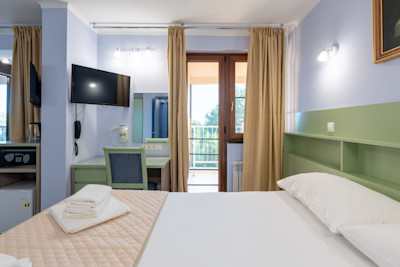 Полулюкс 2-х местный 2-комнатный в санатории Шексна - двуспальная кровать