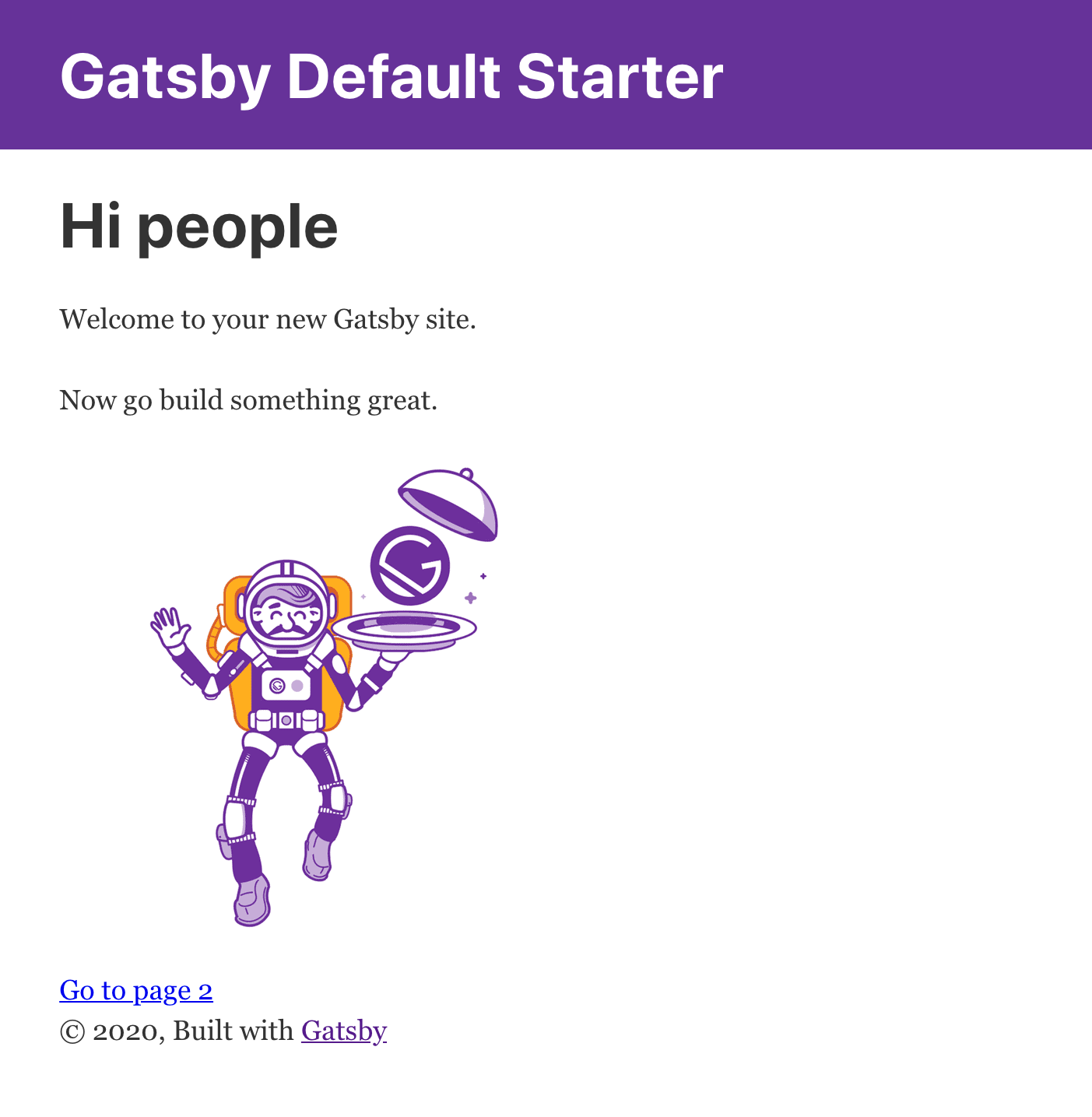 Gatsby Default Starter