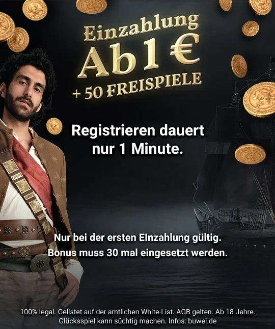 Stageteaser - Einzahlung ab 1€