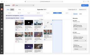 A screenshot of Facebook Business Suite's calendar function