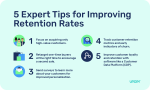 Tips for improving retention rates from Lexer.io. 