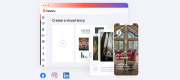 Visual stories are automatically generated from digital real estate brochures on Issuu. Users are able to customize which snippets they want to be shown for effortless sharing on social media. 