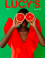 Lucy's fashion magazine cover with a model wearing orange top and holding oranges over their eyes.
