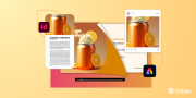 Adobe Templates Articles and Social Posts featuring an orange can of soda