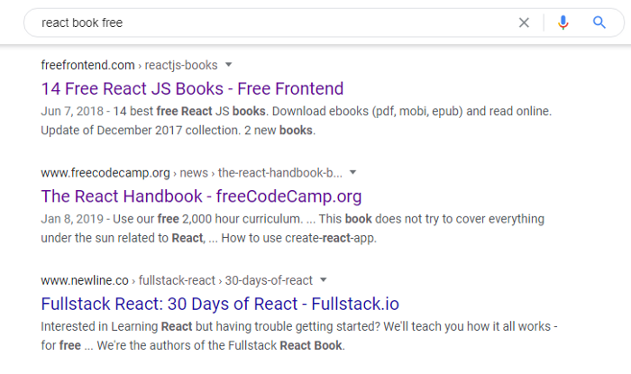 react free book