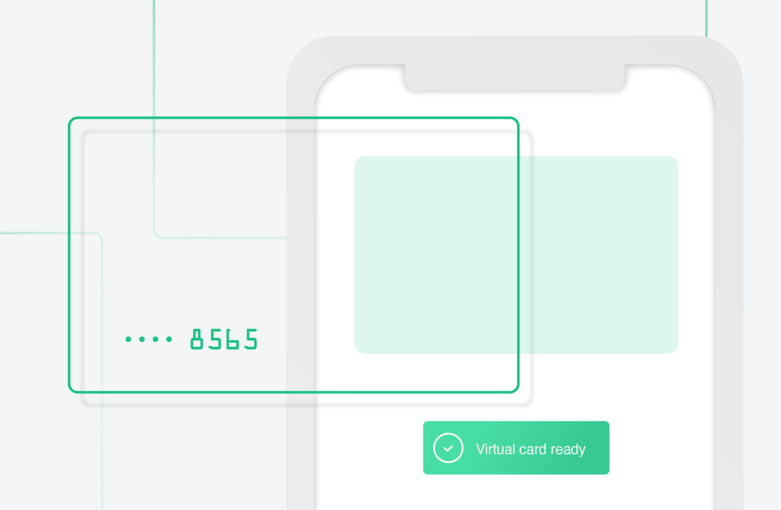 Instant issuance of a virtual payment card on a mobile phone