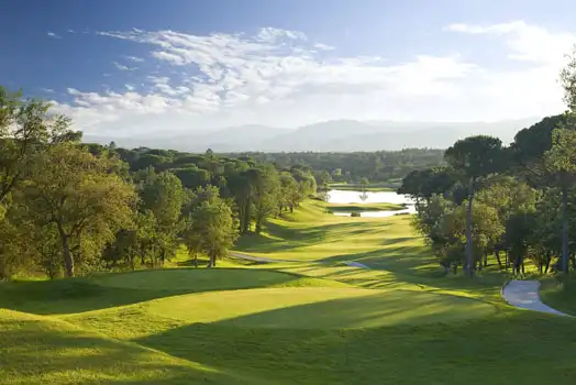 Panoramic of the PGA de Catalunya golf course, in Caldes
