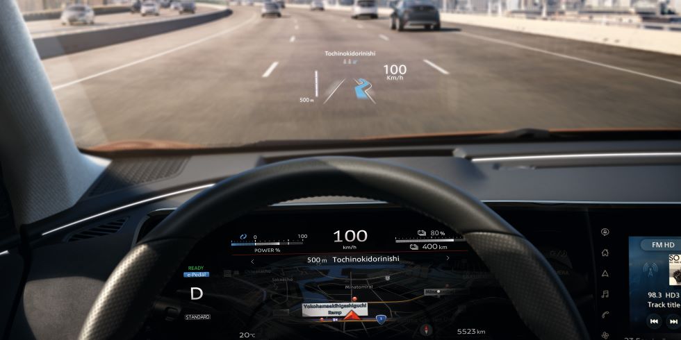 Head Up DIsplay im Nissan ARIYA