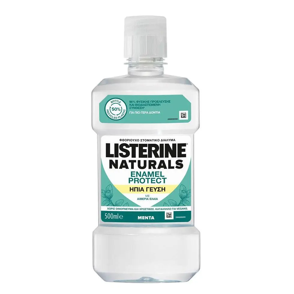 Apă de Gură LISTERINE® Naturals Enamel Protect Gust Mai Puțin Intens