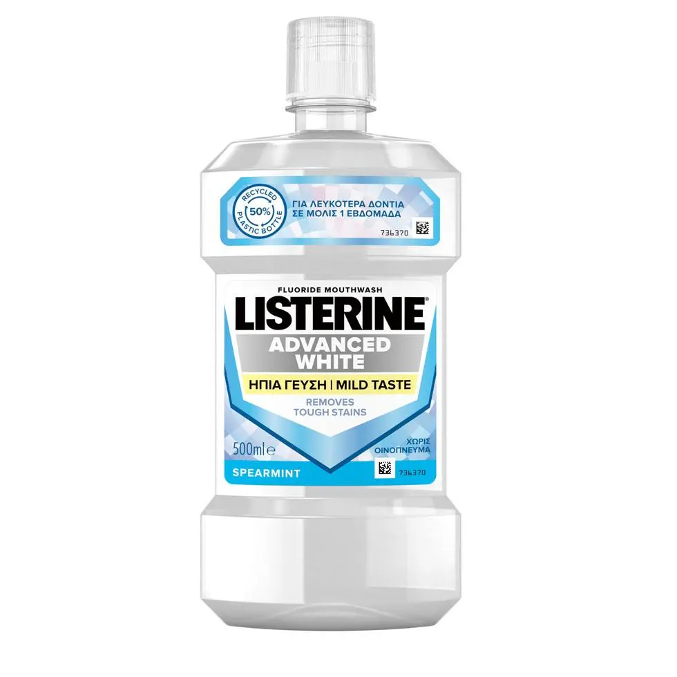 Apă de Gură LISTERINE® Advanced White Gust Mai Puțin Intens