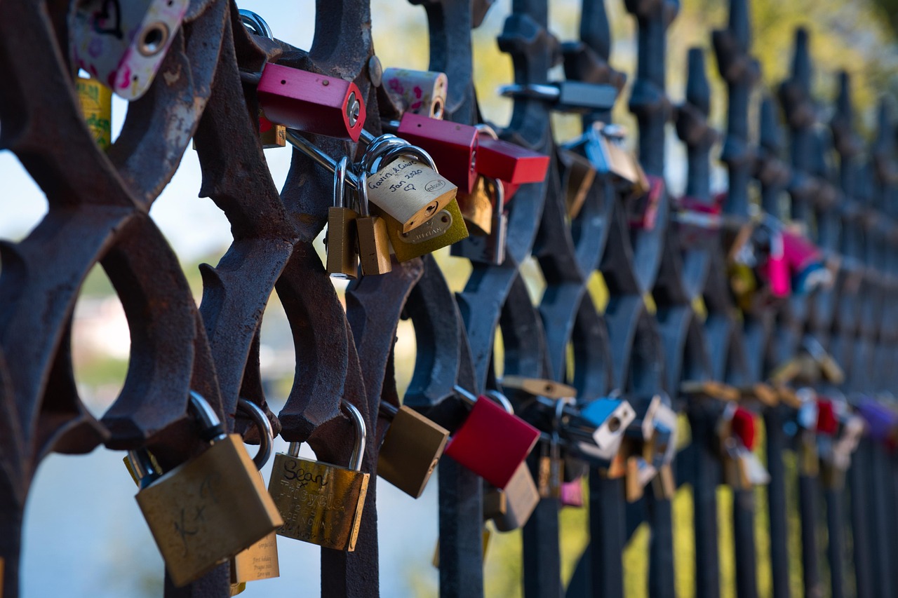 locks on bridge