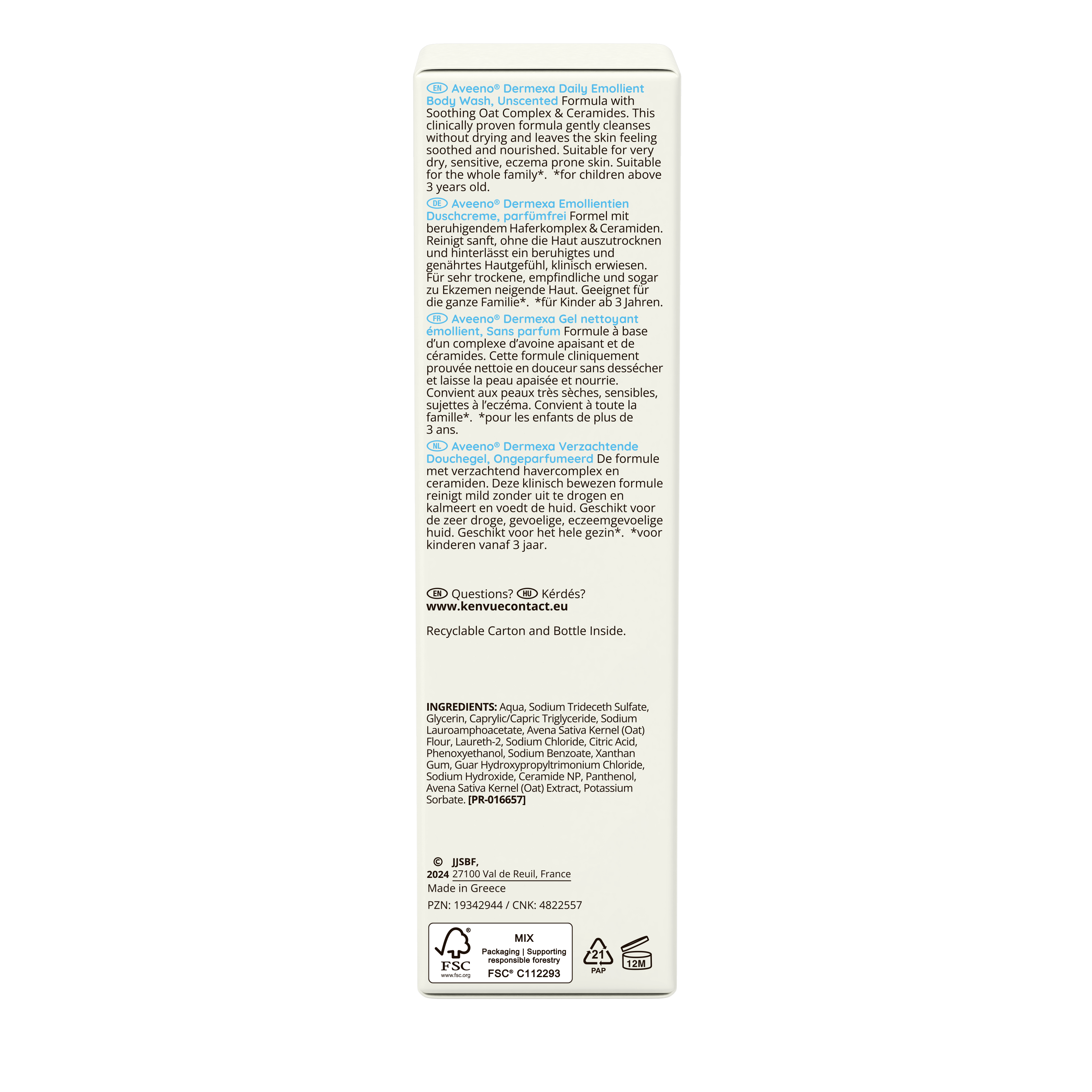 Aveeno Dermexa Daily Emollient Body Wash 300ml box_BOP.png