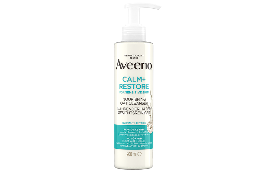 Aveeno DE Calm Restore Nourishing Oat Cleanser 200ml FOP_936x600.png