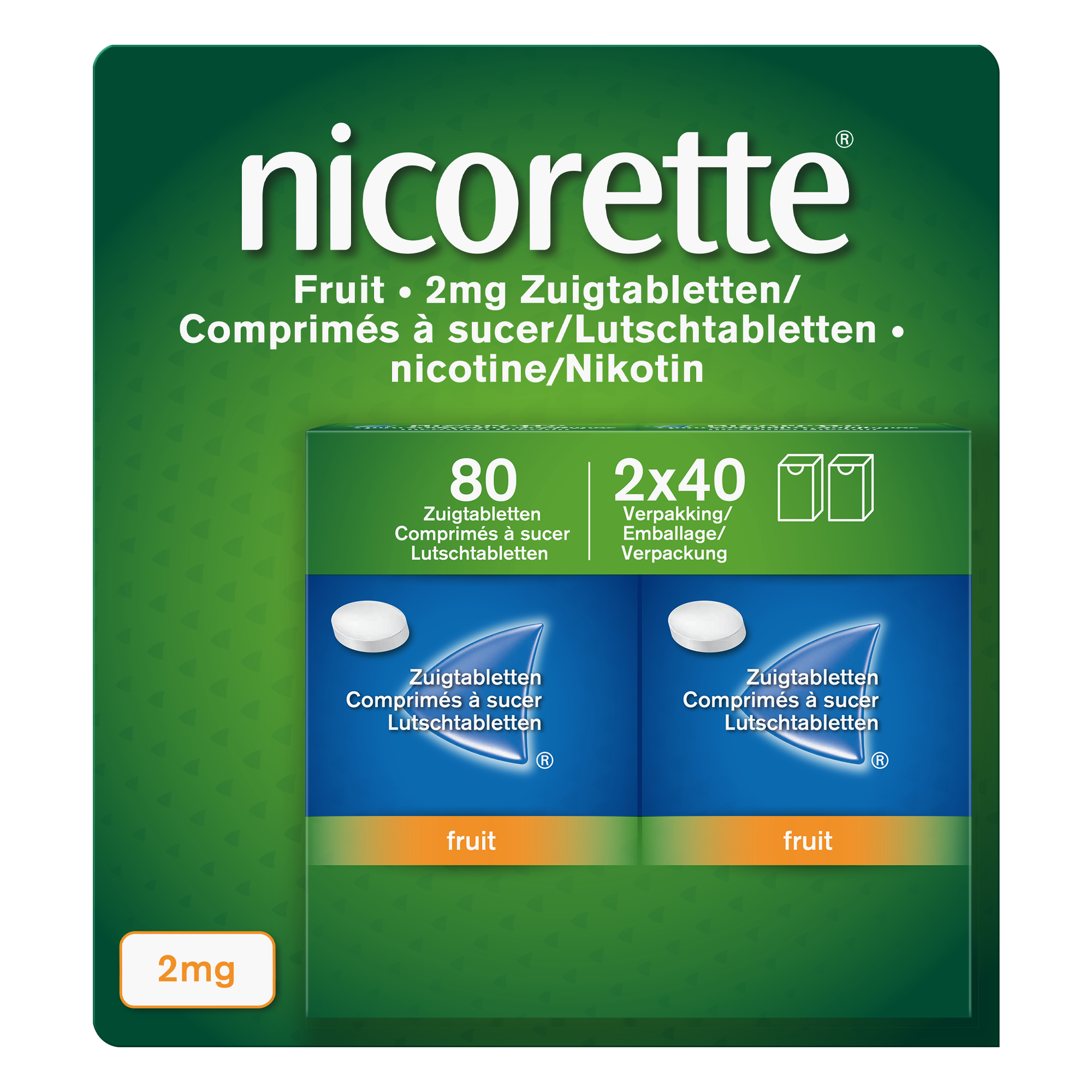 Nicorette Fruit Zuigtabletten 2mg Duo 2000x2000