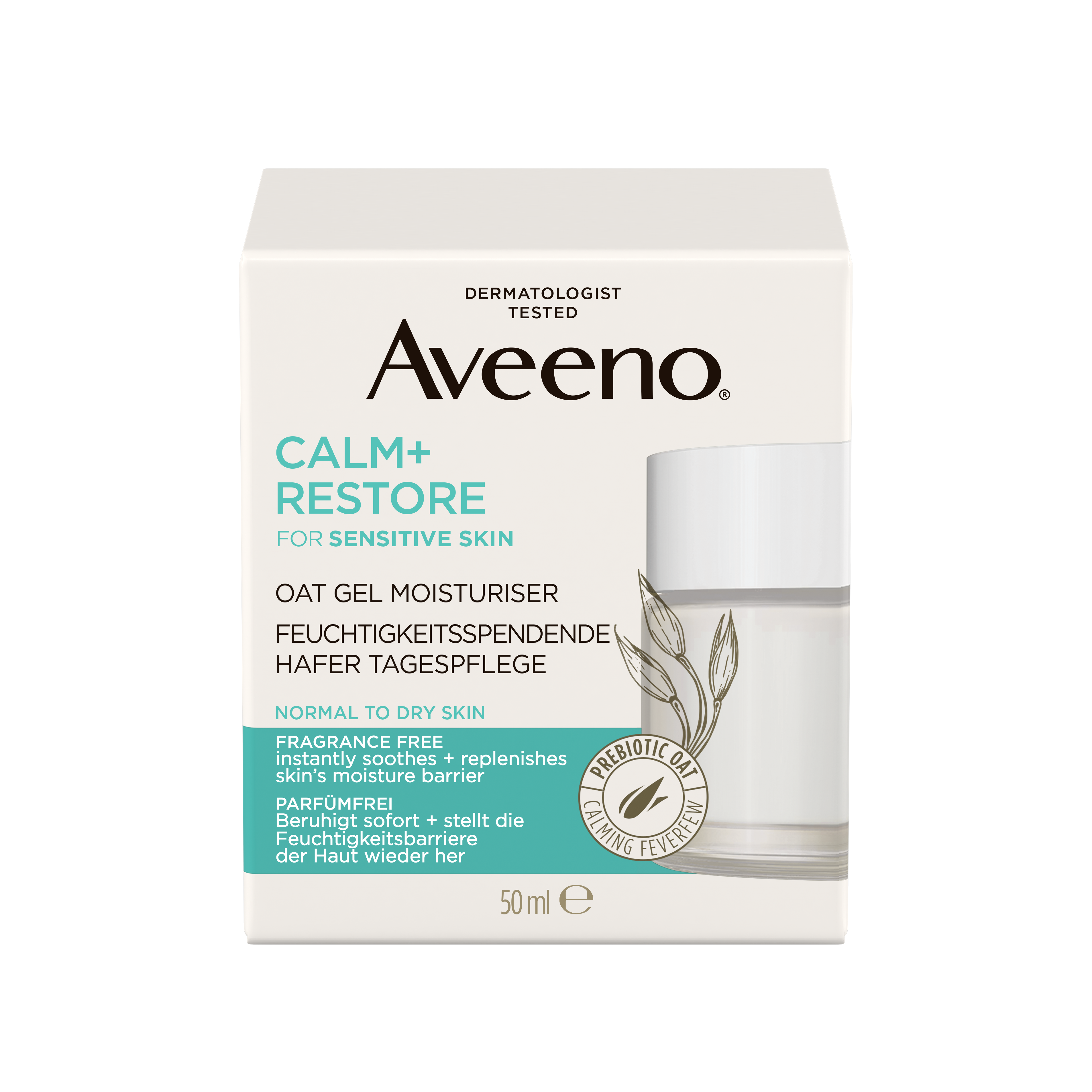 Aveeno DE Calm Restore Oat Gel Moisturiser 50ml box.png