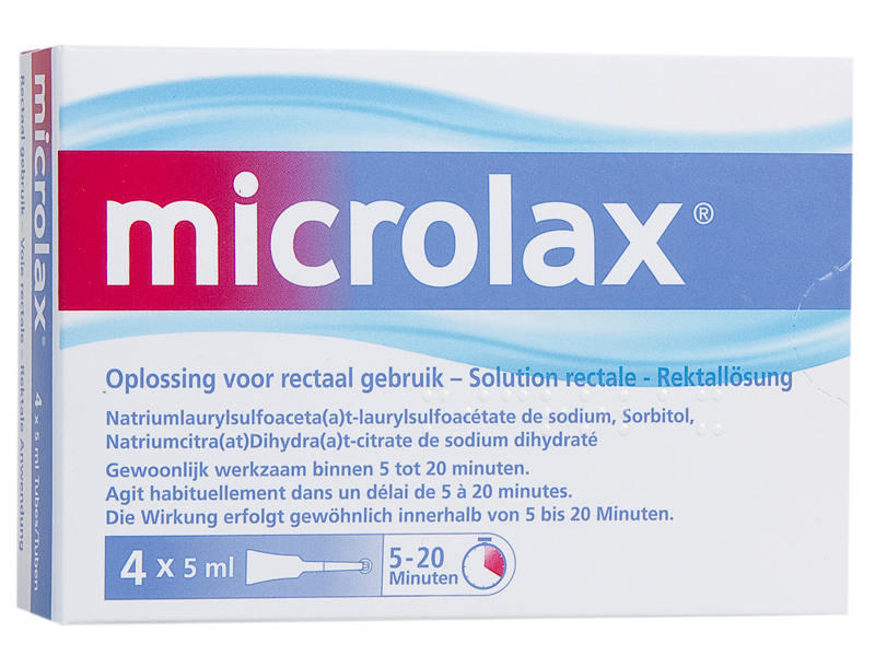 Microlax® microlavement — 4 x 5 ml — afbeelding