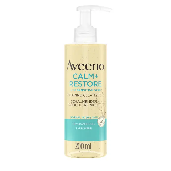 Aveeno Calm+Restore Schuimende Reiniger 200 ml