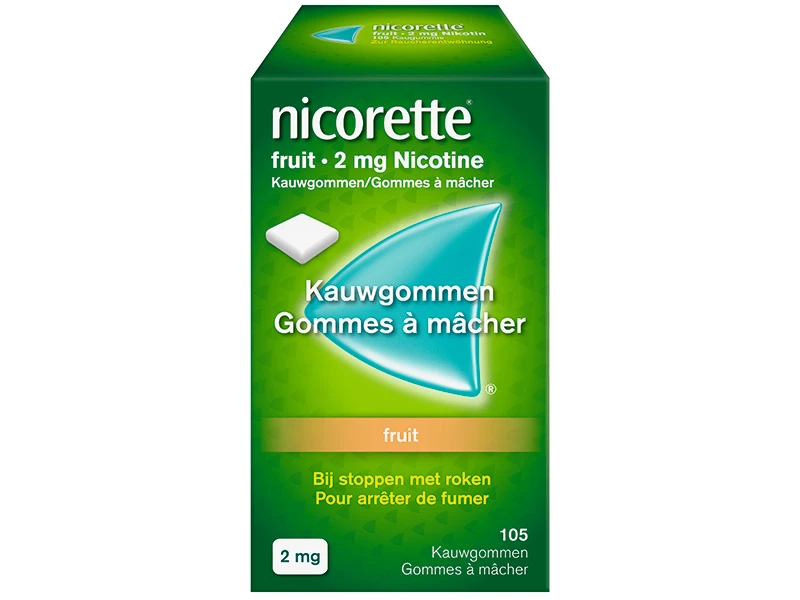 Nicorette® Fruit 2 mg — 105 kauwgommen