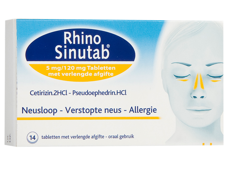RhinoSinutab® — 14 tabletten — afbeelding