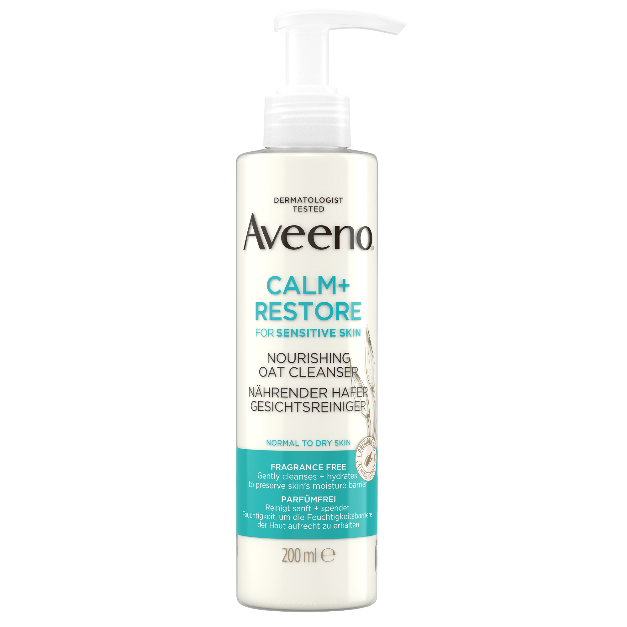 Aveeno DE Calm Restore Nourishing Oat Cleanser 200ml FOP.png