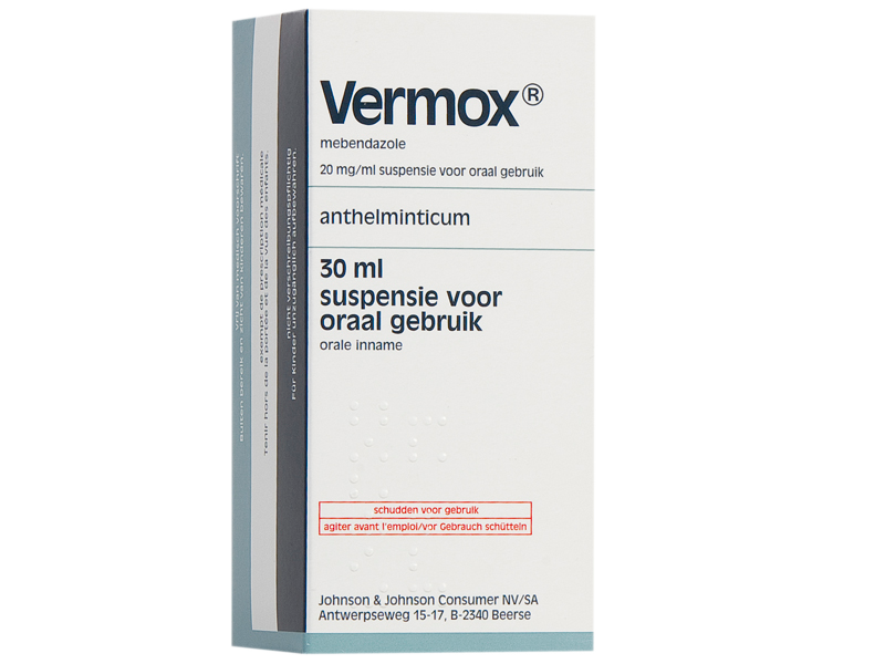 Vermox® 20 mg/ml — 30 ml suspensie
