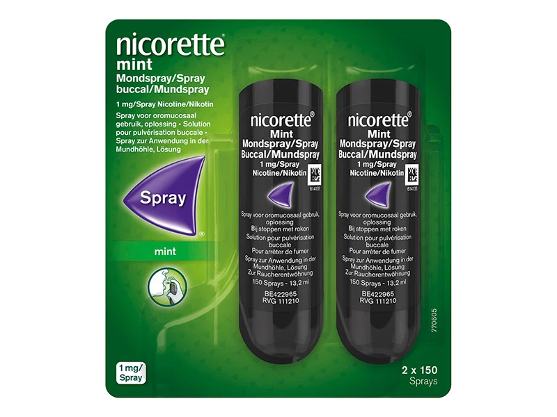 Nicorette® Freshmint spray 2x13,2 m1 (2 x150 sprays) 1 mg/spray
