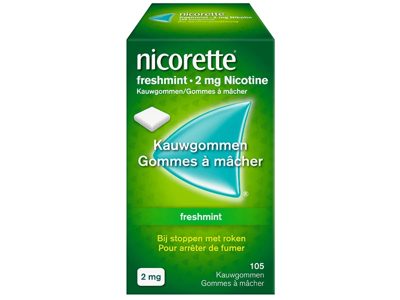 Nicorette® Freshmint 2 mg — 105 kauwgommen