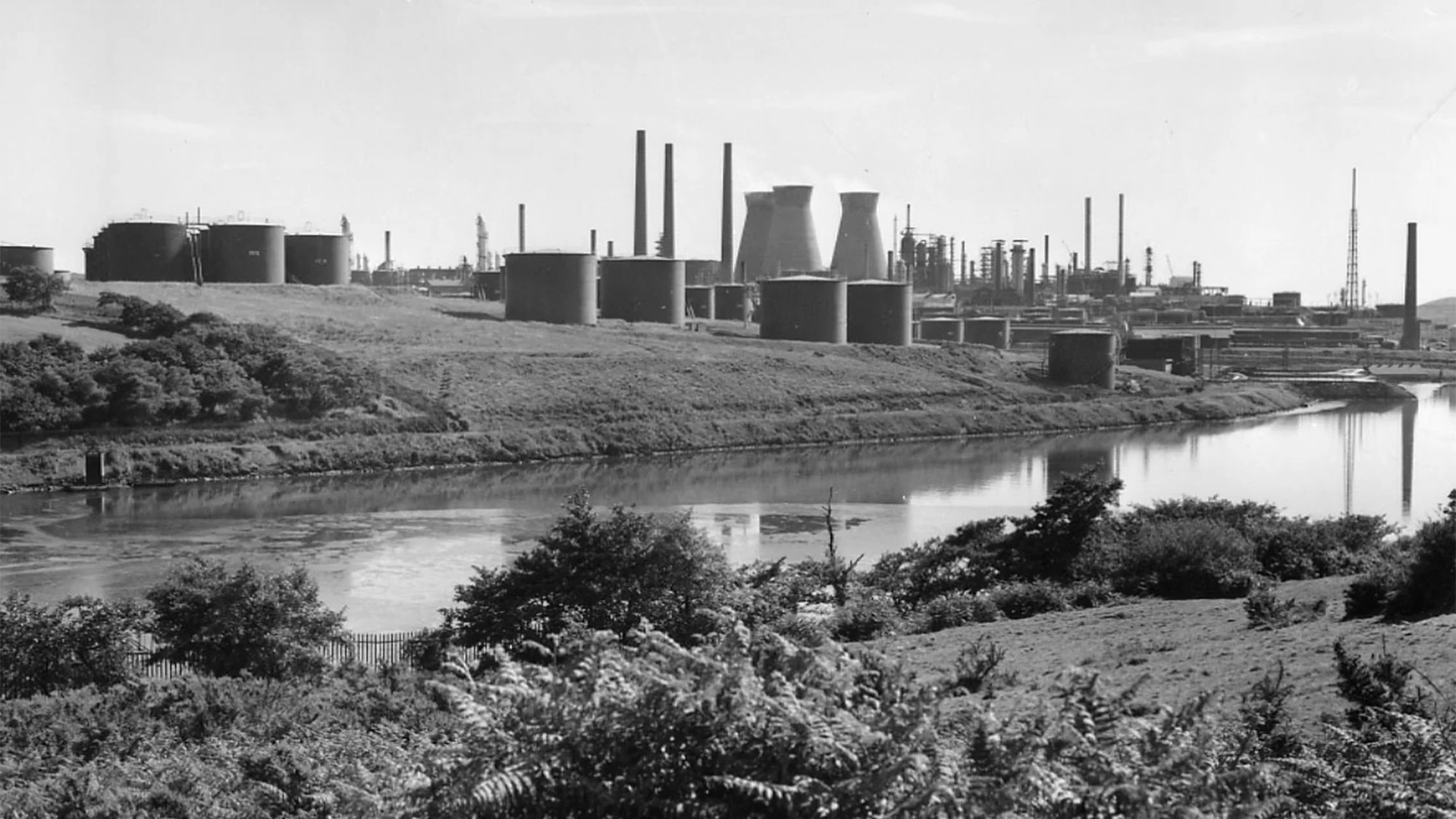 bp Llandarcy refinery pictured in 1966