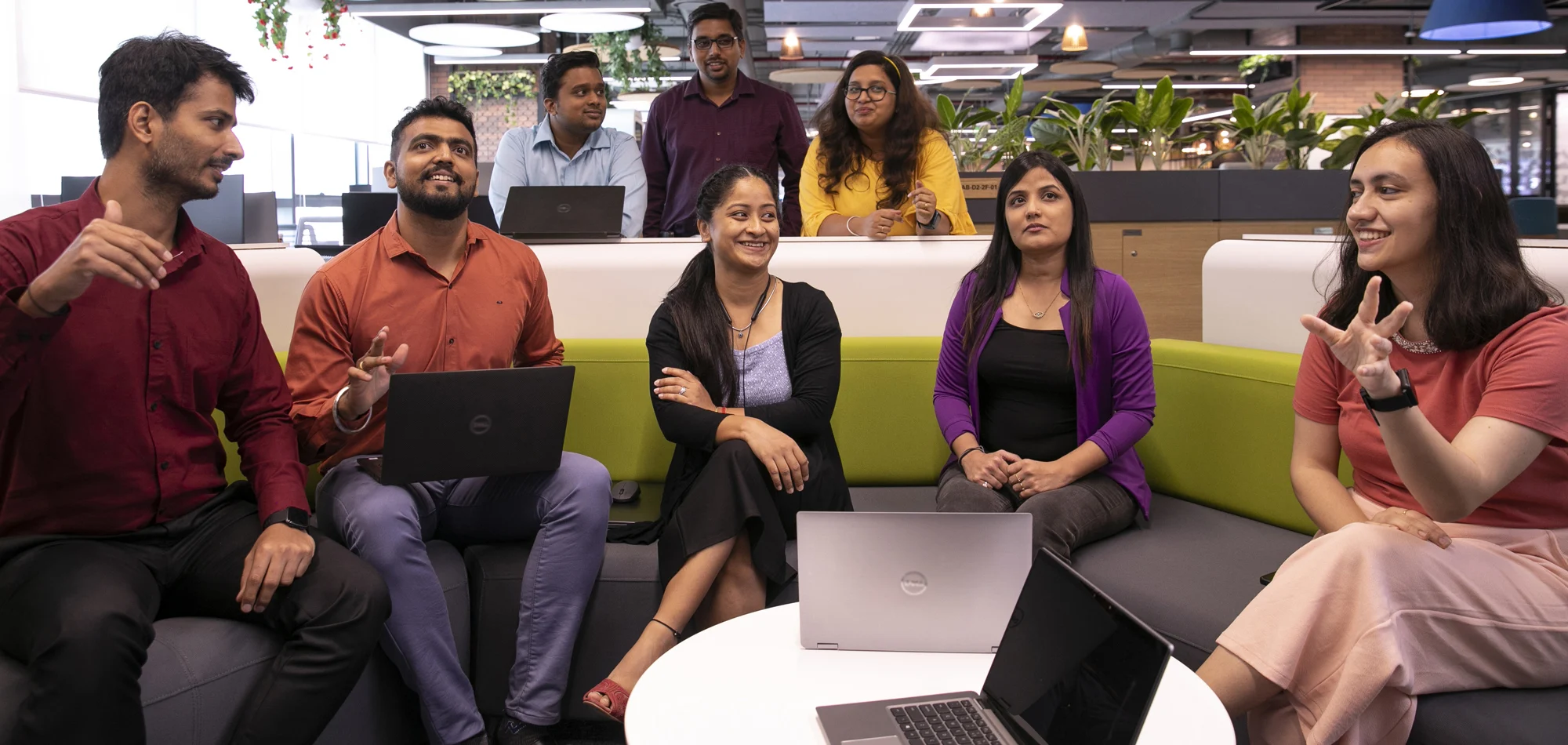Employees at bp’s digital hub in Pune, India