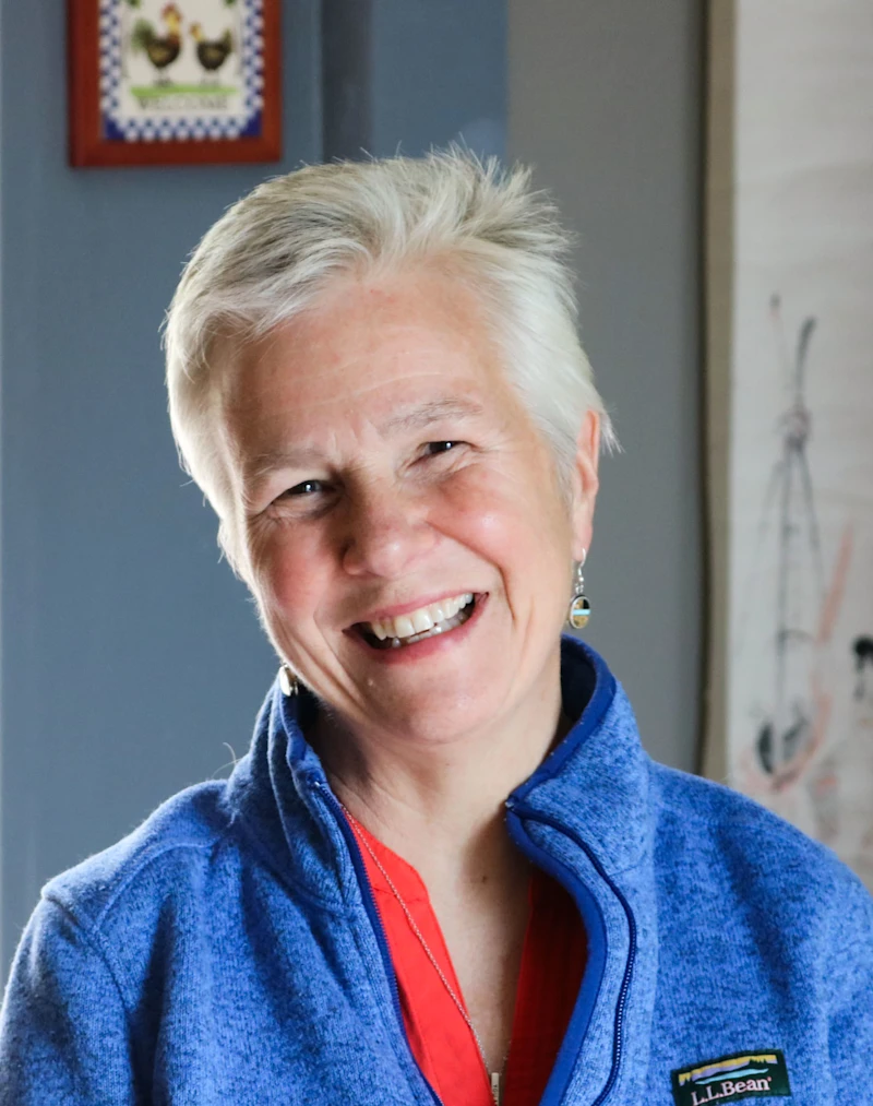 Sharon Headshot in Blue Patagonia