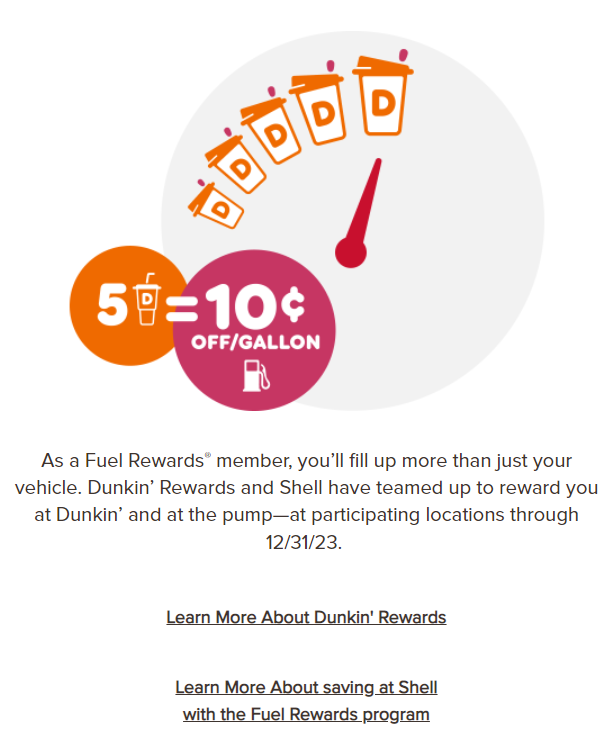 Dunkin' Donuts example for the blog article "Maximize the Value of Your Customer Loyalty Program With These 3 Tips"