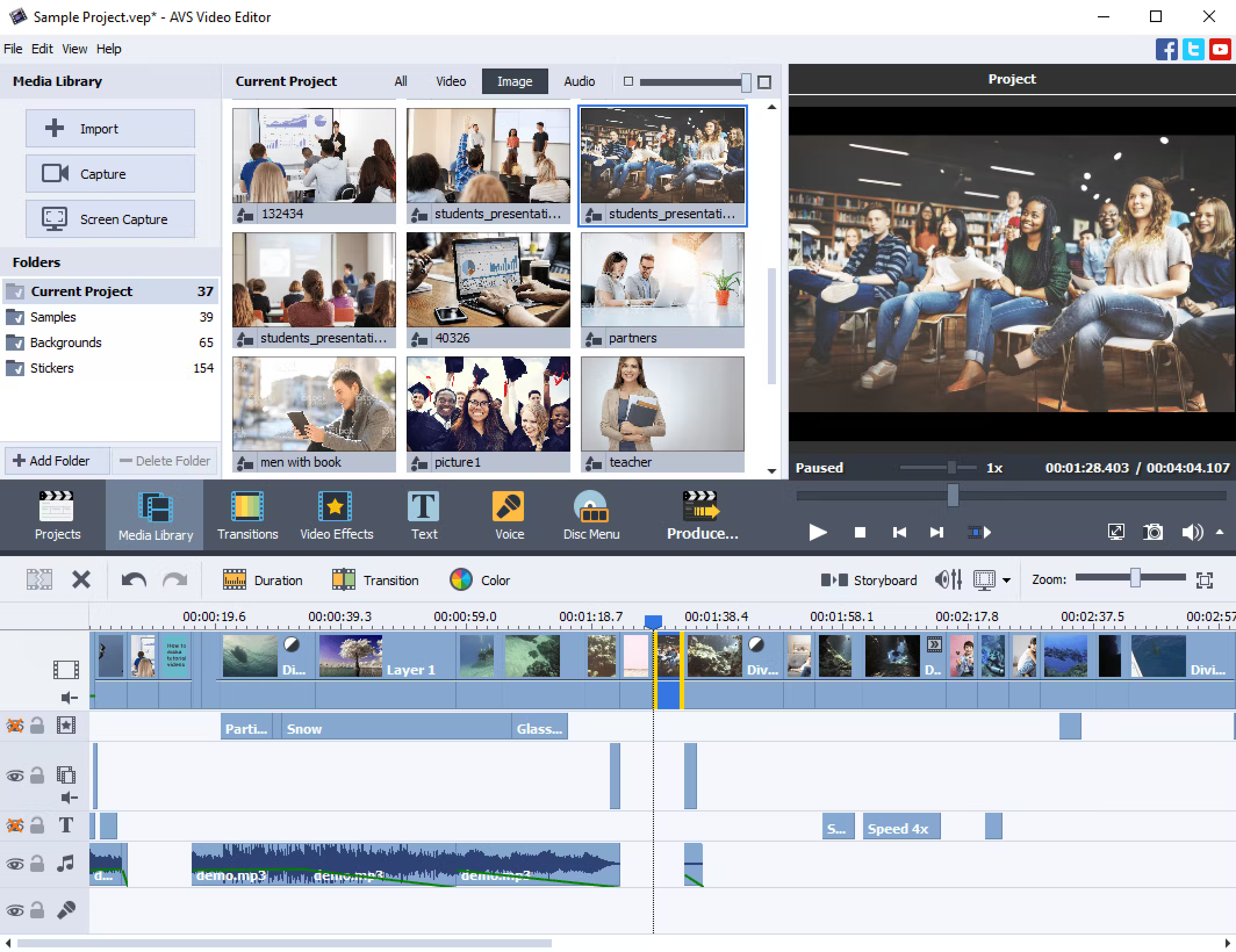 The-media-library-tab-in-AVS-video-editing-software