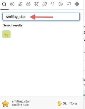 Search emoji by its name screenshot for the blog article "How To Add a Custom Emoji to Slack"