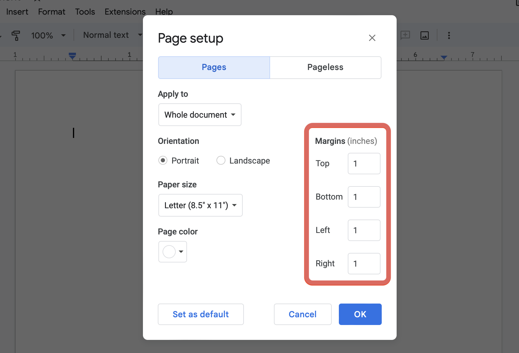 How to Change Margins in Google Docs