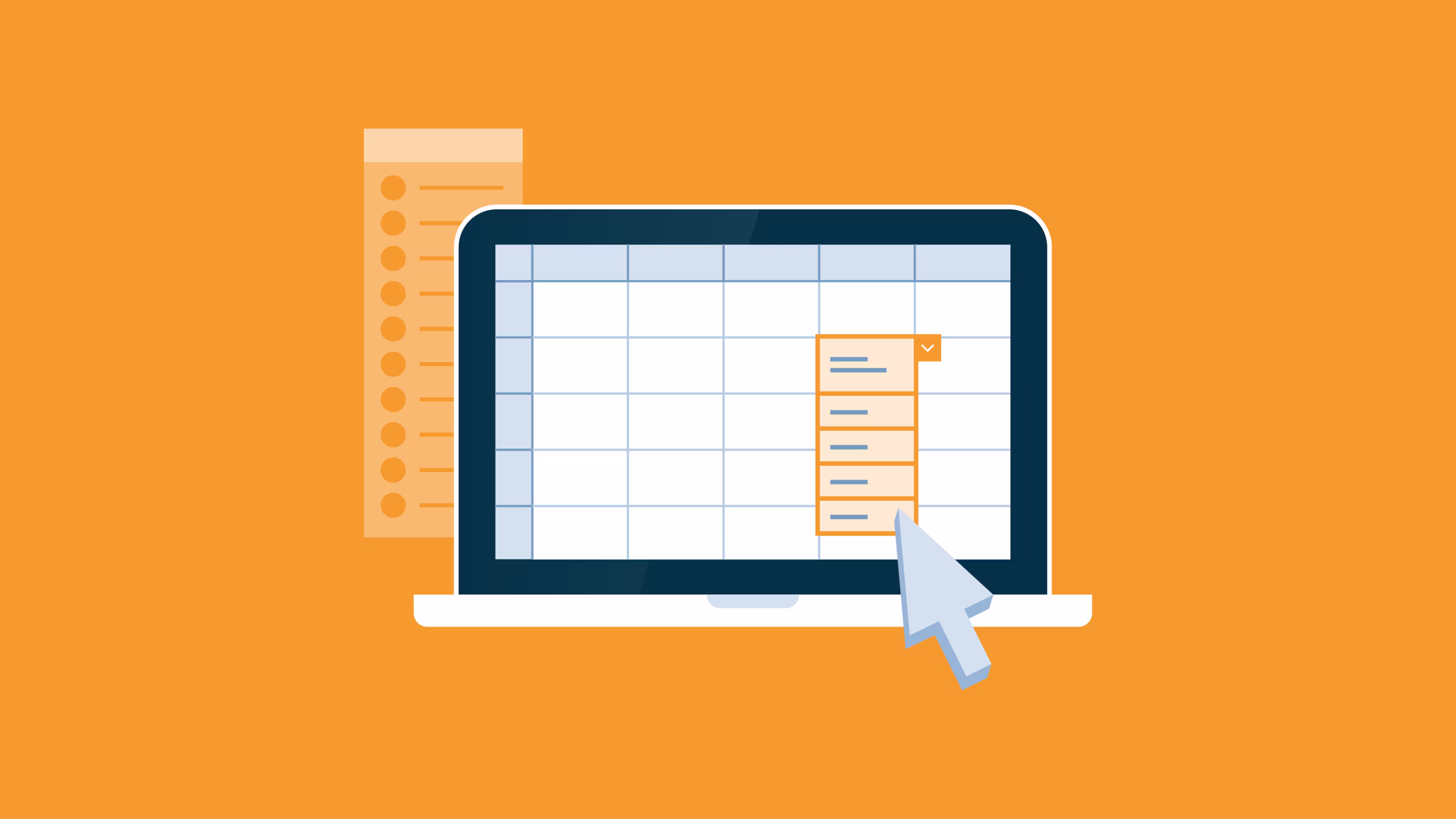 header image for the blog article "How To Add a Dropdown List in Google Sheets: A Step-by-Step Guide"