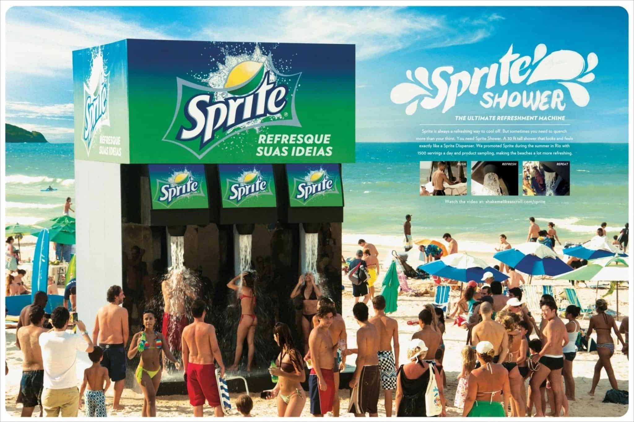 A print advertisement from Sprite