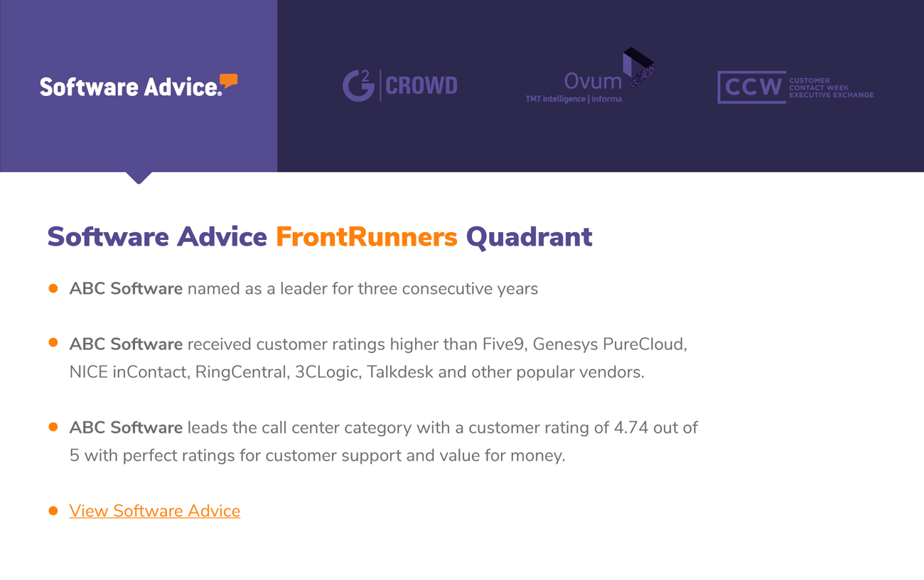 Example of a correct Gartner Digital Markets mention alongside a competitor