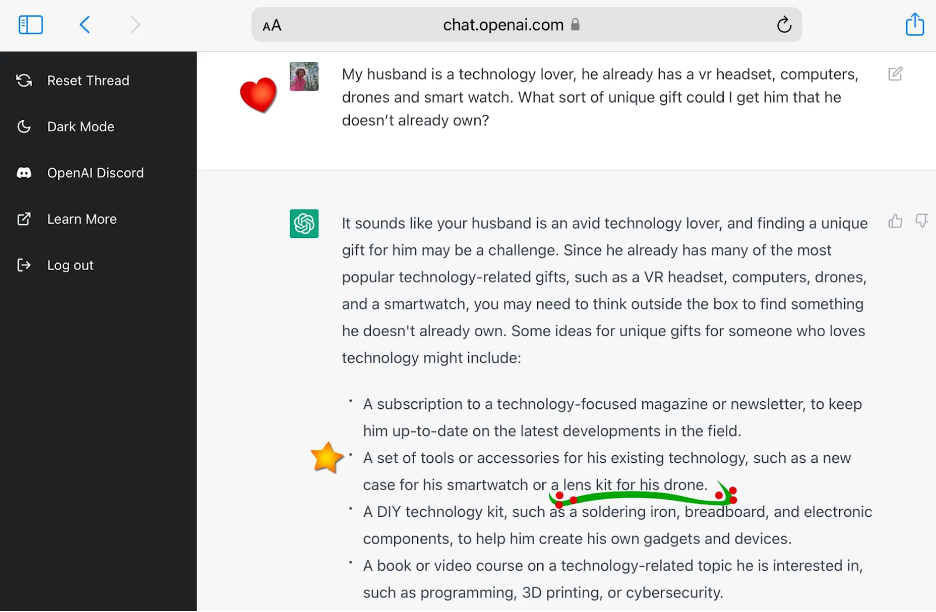 Screenshot of ChatGPT for the blog article "Most Consumers Think Traditional Chatbots Are Bad at Their Jobs. Could Conversational AI Be The Solution?"