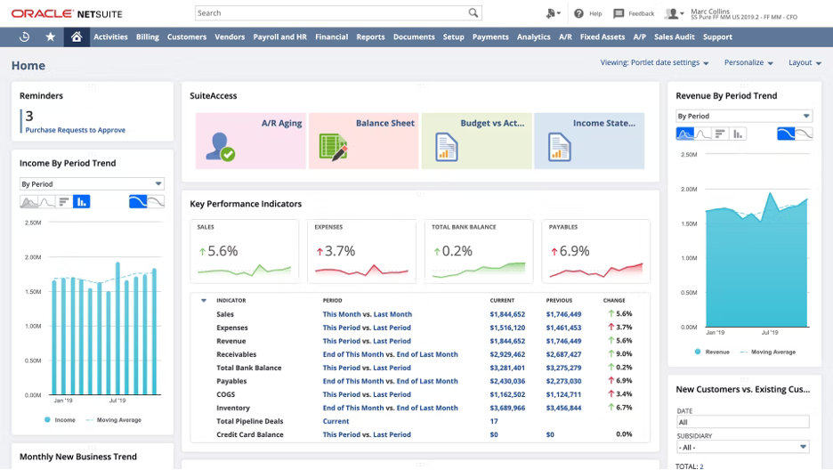 Screenshot of NetSuite for the blog article "Why CRM Implementation Can Be a Challenge for All Businesses"
