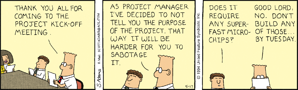 10 Dilbert Cartoons That Get Project Management Just Right | Capterra