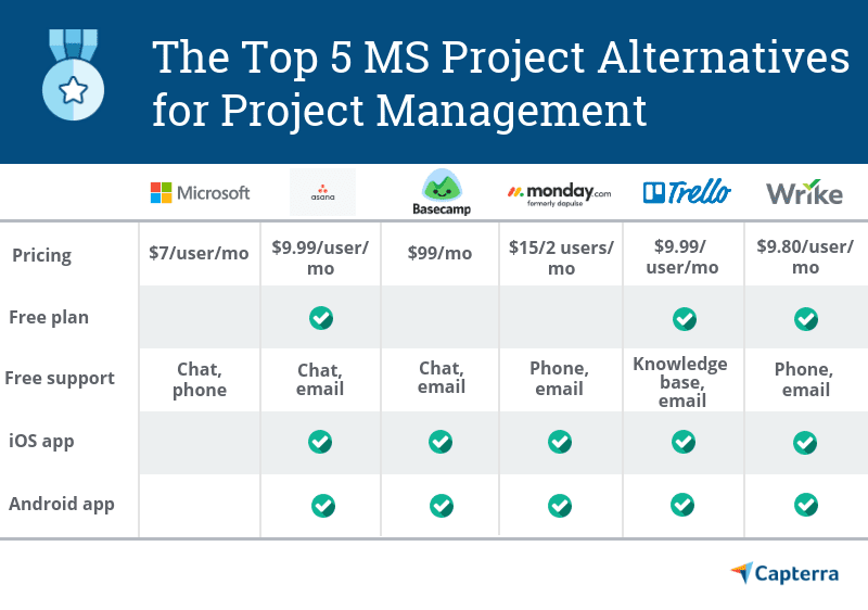 5 Best Microsoft Project Alternatives for Project Management Software